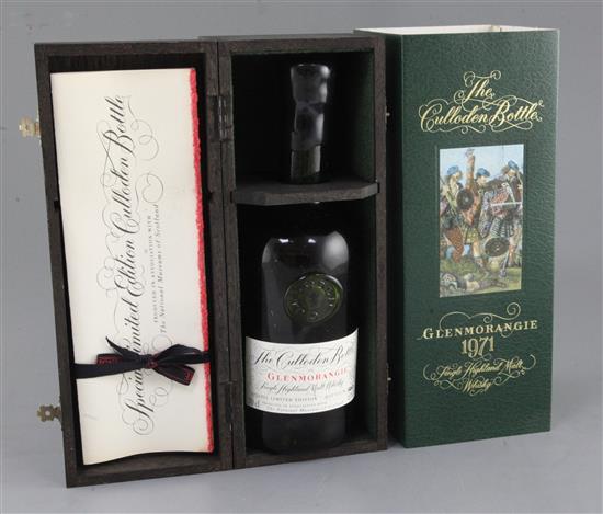 One Limited Edition bottle of The Culloden Bottle Glenmorangie 1971 Single Highland Malt Whisky,